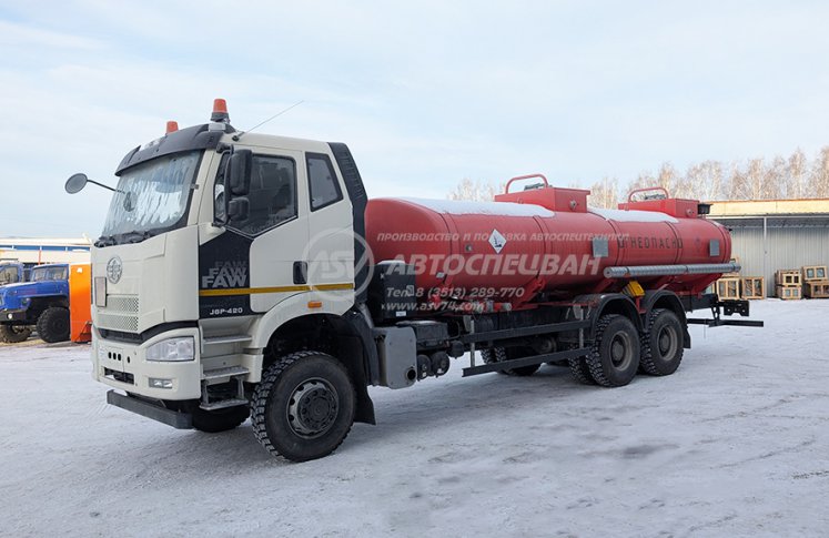 Автоцистерна АТЗ 18-2 на шасси FAW 6Х6 3