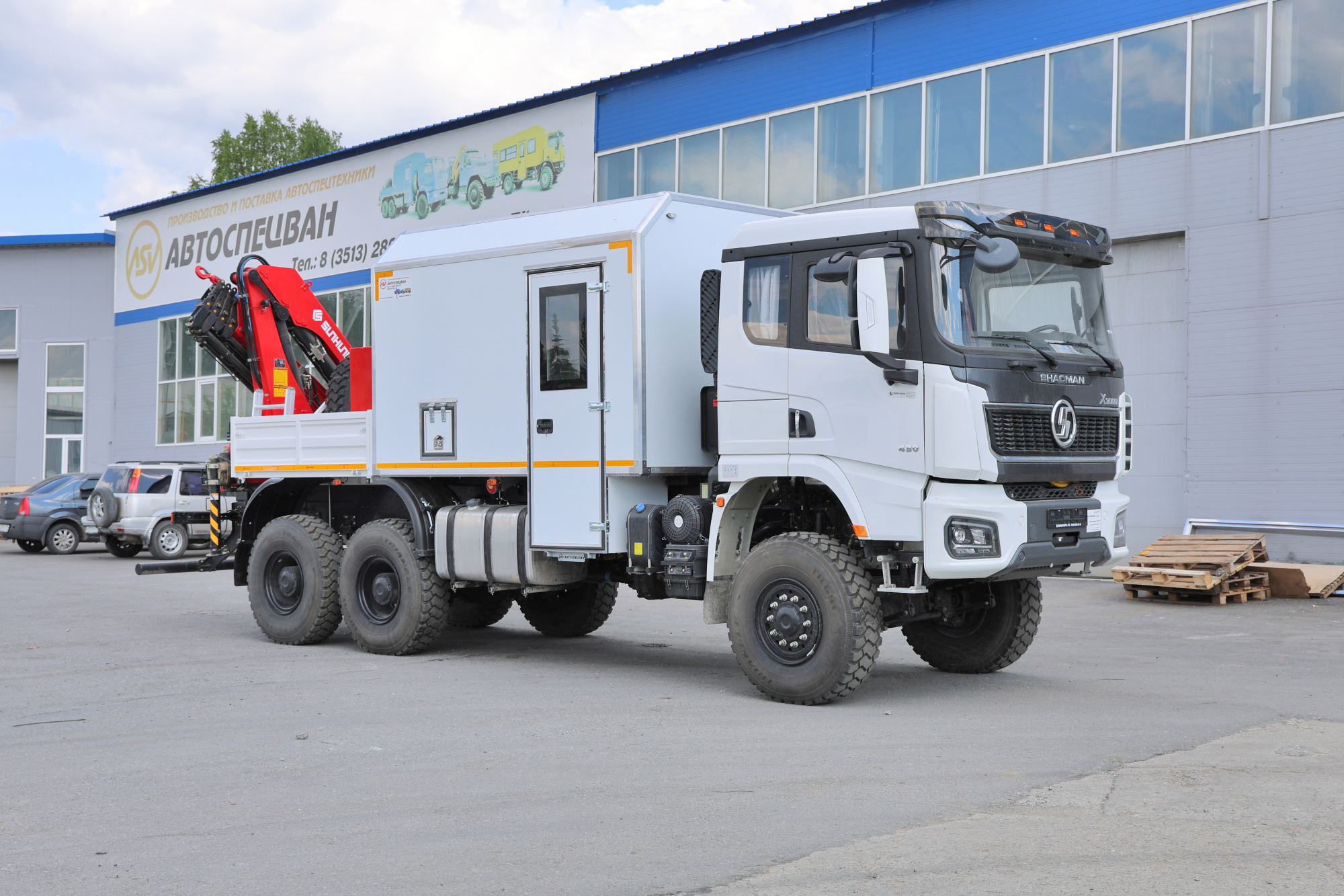 Арок SHACMAN SX32586V385 с КМУ Sunhunk K168 0