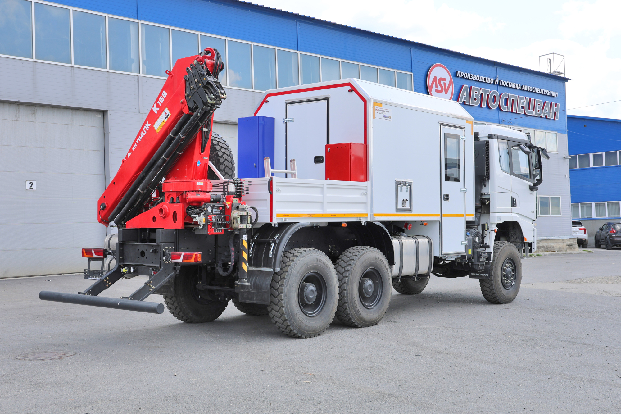 Арок SHACMAN SX32586V385 с КМУ Sunhunk K168 1