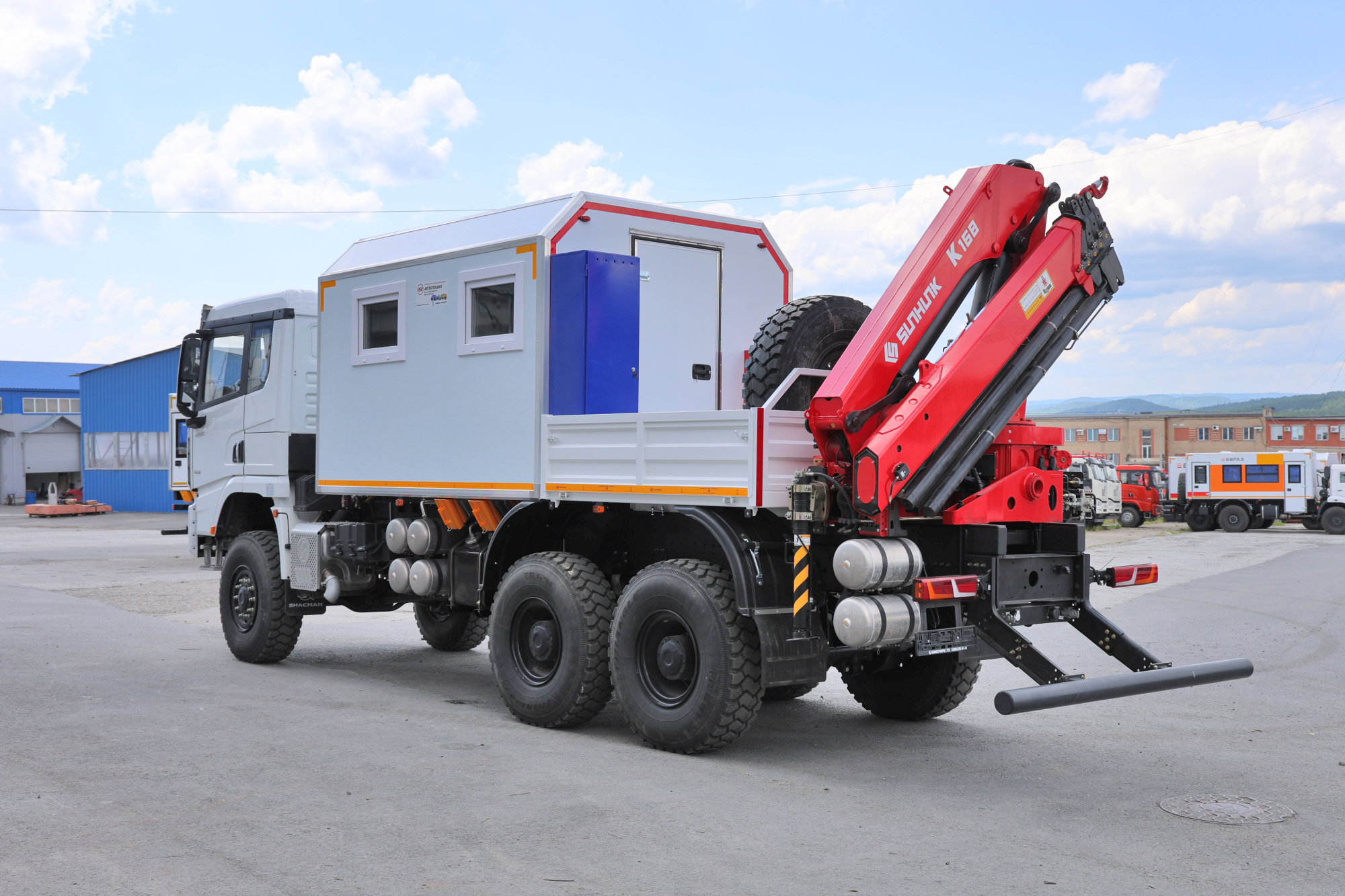Арок SHACMAN SX32586V385 с КМУ Sunhunk K168 2