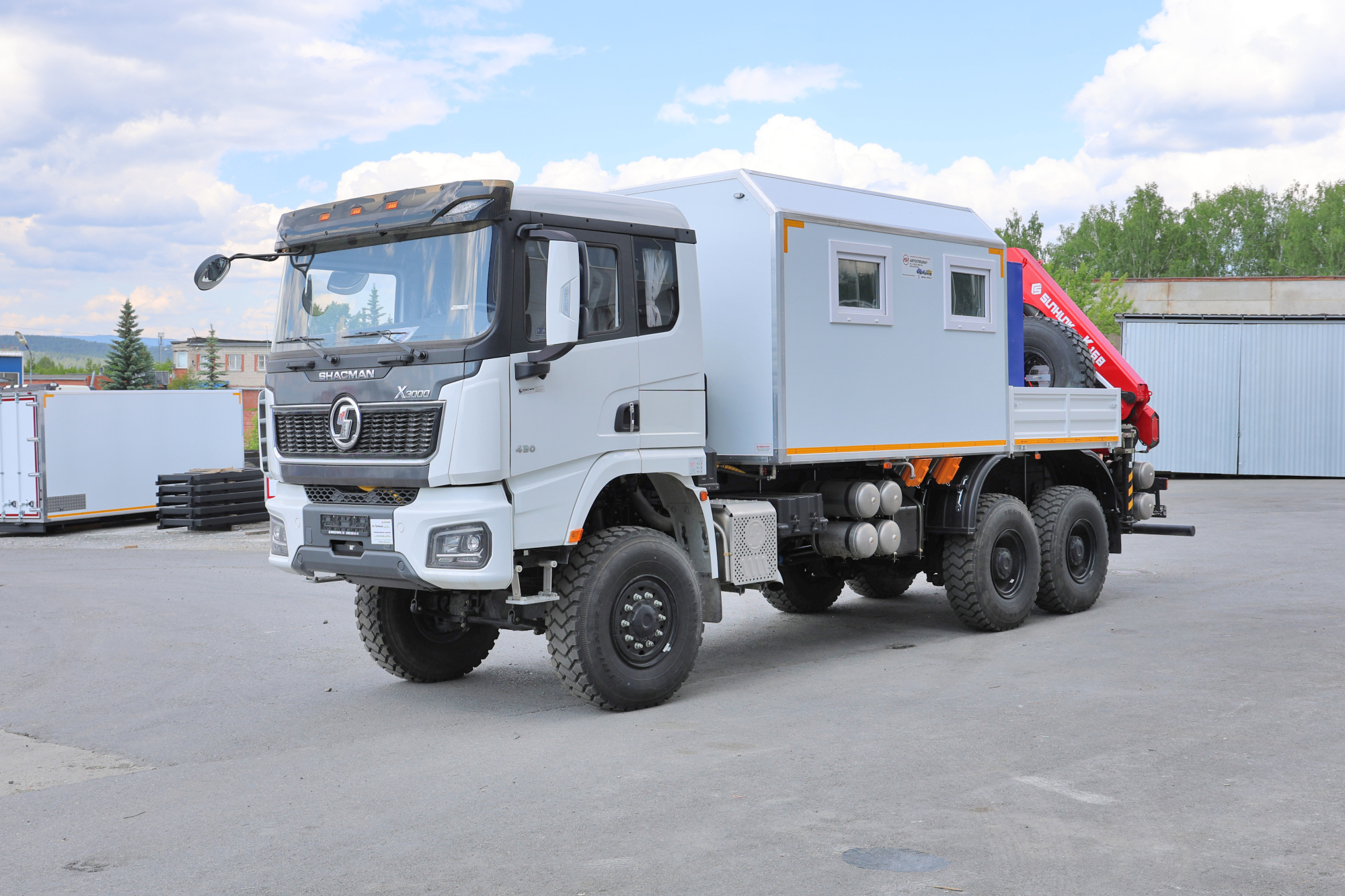 Арок SHACMAN SX32586V385 с КМУ Sunhunk K168 3
