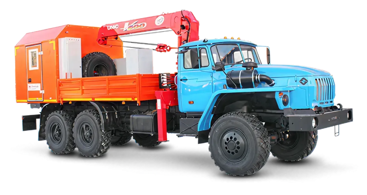 Новинка! Грузопассажирский автомобиль УРАЛ 4320 с КМУ UNIC 503