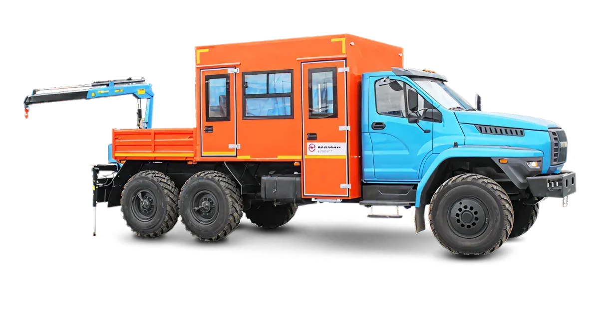 Автомобиль УРАЛ NEXT для ремонтных работ с КМУ ИМ-20