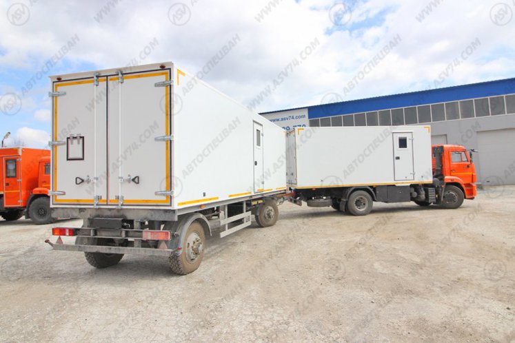 Фото: Передвижной мобильный комплекс на шасси Камаз 43253-69(G5) с вагон-домом