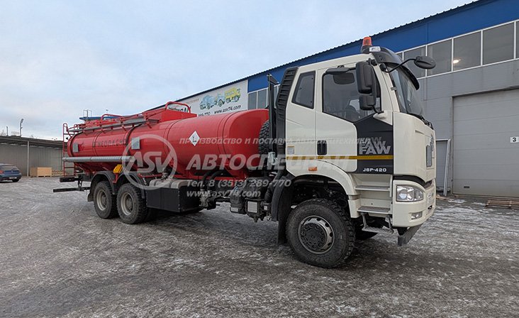 Фото: Автотопливозаправщик АТЗ-18 FAW 6x4 