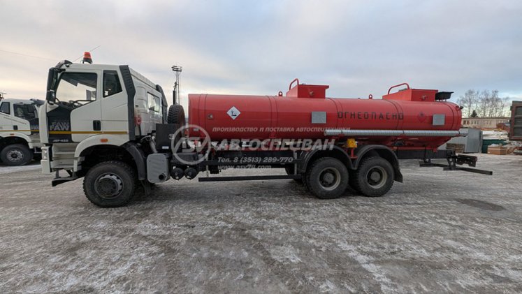 Фото: Автотопливозаправщик АТЗ-18 FAW 6x4 