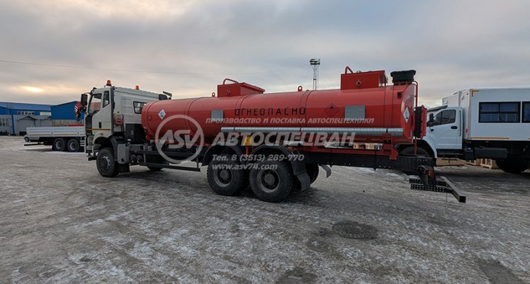 Фото: Автотопливозаправщик АТЗ-18 FAW 6x4 