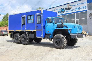 Фото: Вахтовый автобус с грузовым отсеком, Урал 4320-1912-60Е5, 8 мест