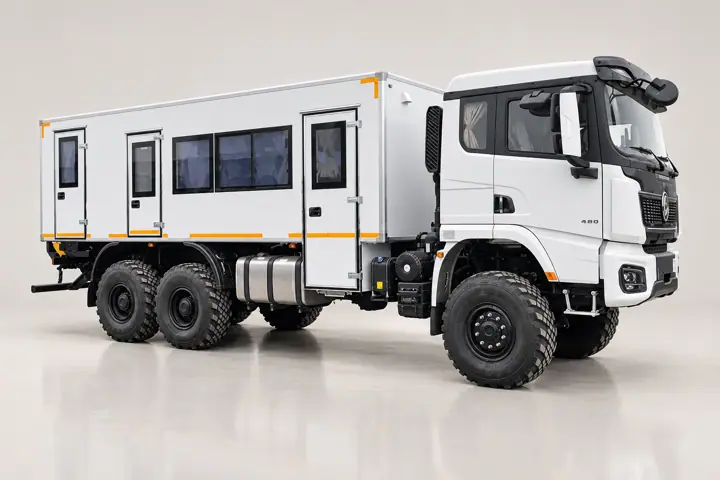 Вахтовый автобус Shacman X3000, 16 мест с грузовым отсеком