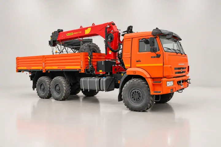 Бортовой автомобиль КАМАЗ 43118-3090-50 с КМУ ИТ-180 (тросовый)