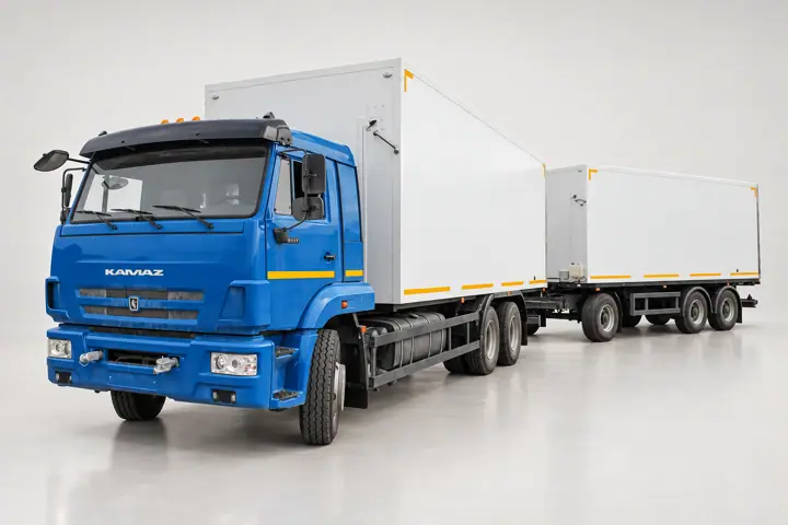 Изотермический фургон КамАЗ 65117 (автопоезд)