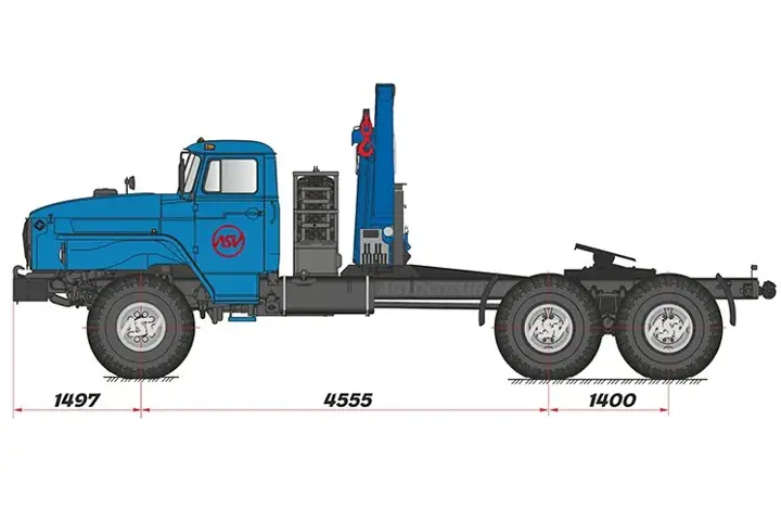 Седельный тягач Урал 4320 с КМУ ИМ-95