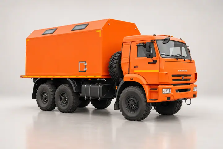 Передвижная мастерская ПАРМ КамАЗ 43118-3027-50 с токарным станком