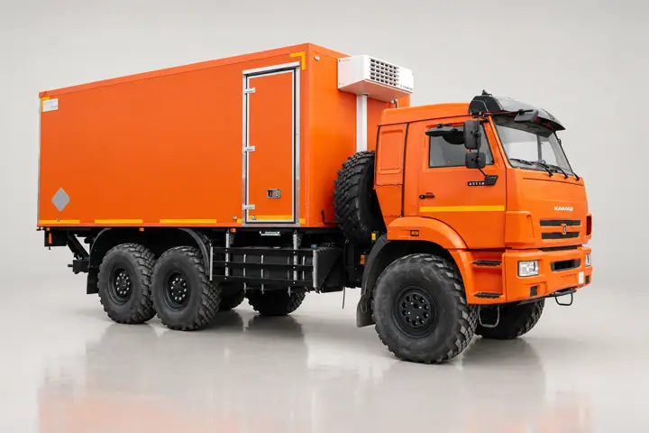 Рефрижератор с гидробортом ZEPRO и ХОУ Thermo King на шасси КамАЗ 43118-3027-50