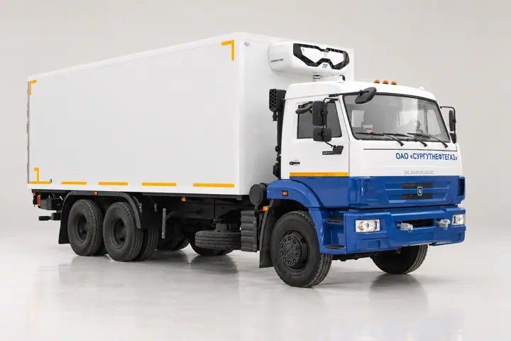 Изотермический фургон КамАЗ 65115-3094-19 с ХОУ и гидробортом