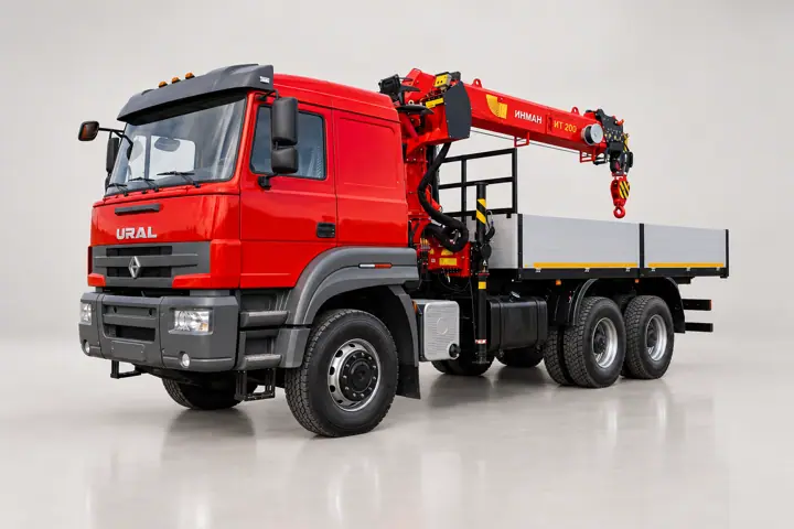 Бортовой автомобиль с КМУ ИТ-200 на шасси УРАЛ C35510