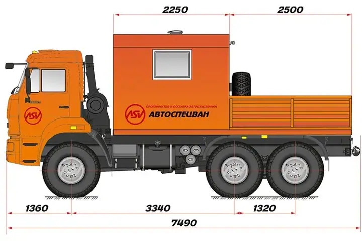 Грузопассажирский автомобиль ГПА КамАЗ 5350 без КМУ