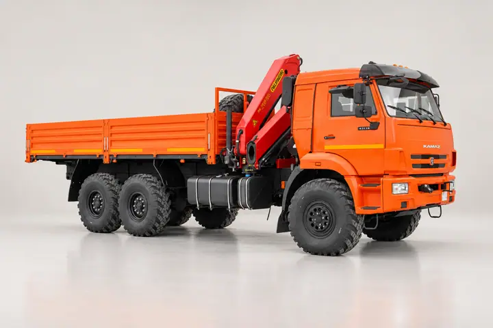 Бортовой КАМАЗ 43118-3027-50 с КМУ Palfinger 15500