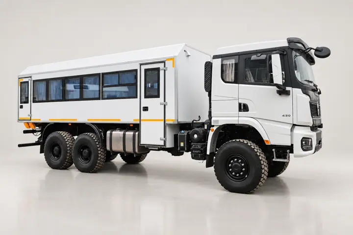 Вахтовый автобус Shacman X3000, 28 мест (боковые скосы)