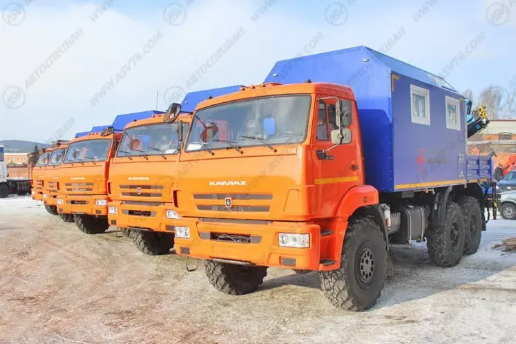 Агрегат ремонта и обслуживания качалок АРОК КАМАЗ 43118-3027-50 с КМУ ИМ-95 (синий) фото 7