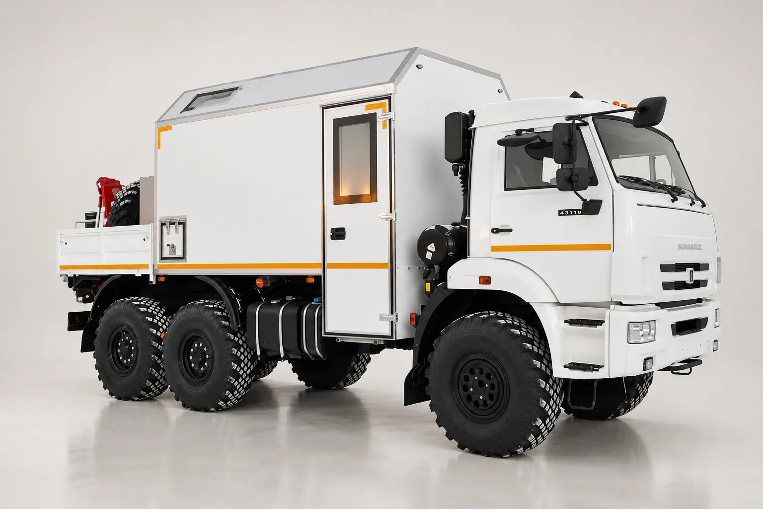Агрегат ремонта и обслуживания качалок Камаз 43118-3027-50 с КМУ Fassi M20A.12 фото 1