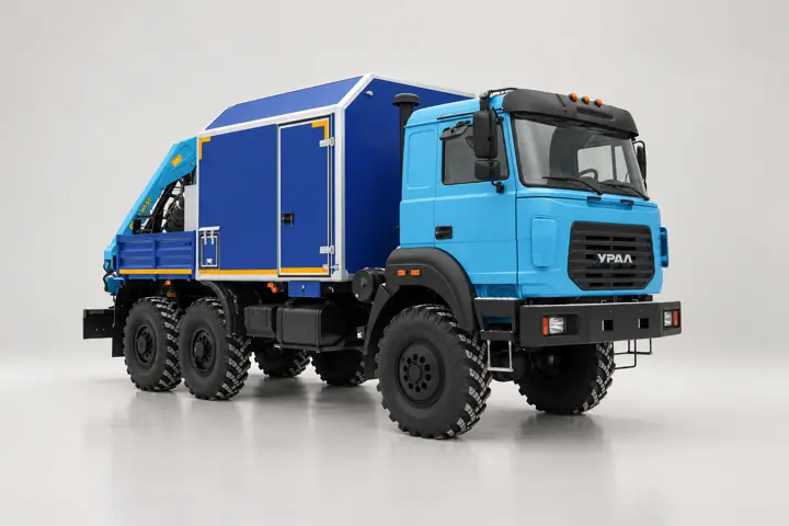 Агрегат наземного ремонта водоводов АНРВ Урал 4320-4152-81Е5 с КМУ ИМ-50