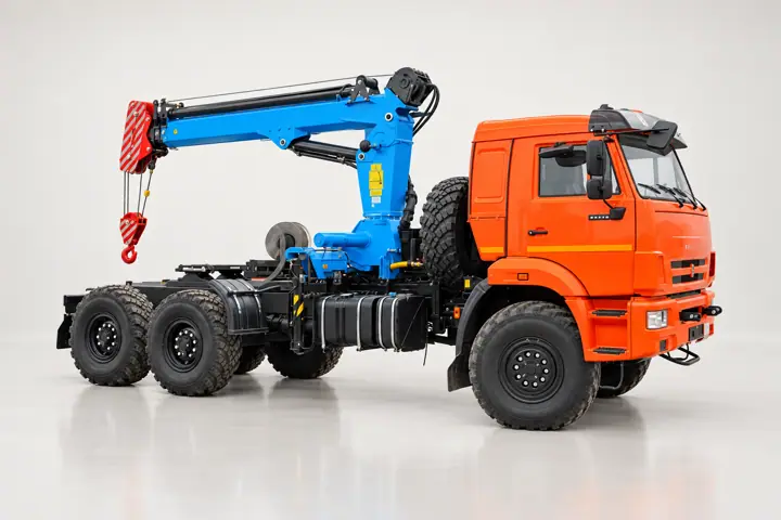 Тягач КамАЗ 43118-3027-50 с КМУ ИМ-240А (тросовый)