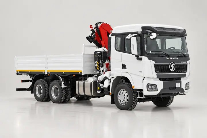 Бортовой автомобиль Shacman X3000 с КМУ Sunhunk 108-2