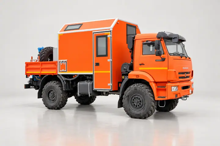 Агрегат ремонта и обслуживания качалок АРОК КамАЗ 43502-3036-66 с КМУ ИМ-20