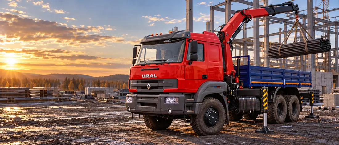 Бортовой автомобиль на шасси УРАЛ C35510 с КМУ ИНМАН ИМ-150
