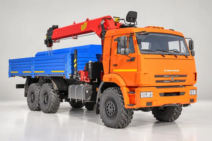 Бортовой КАМАЗ 43118-3027-50 с КМУ ИТ-150 (тросовый)