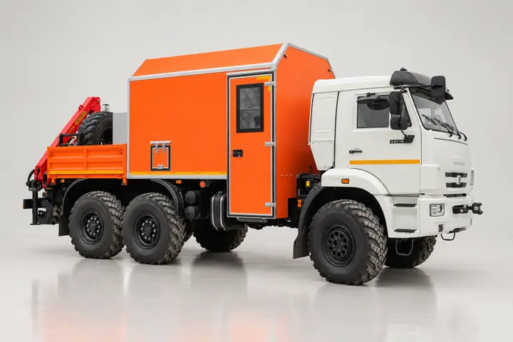 Агрегат наземного ремонта водоводов АНРВ КАМАЗ 43118-3027-50 с КМУ Palfinger 6500