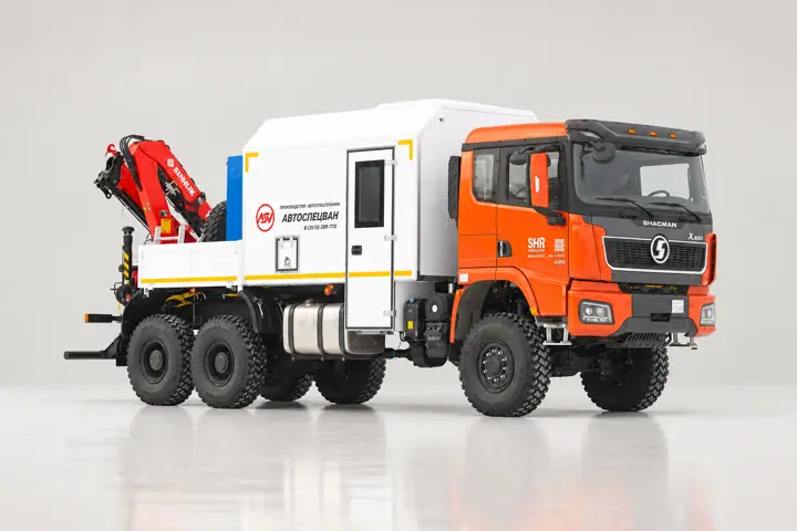 АРОК SHACMAN SX32586V385 с КМУ Sunhunk 108-2