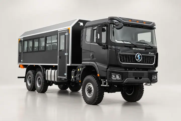 Вахтовый автобус Shacman X3000, 28 мест (Черный)