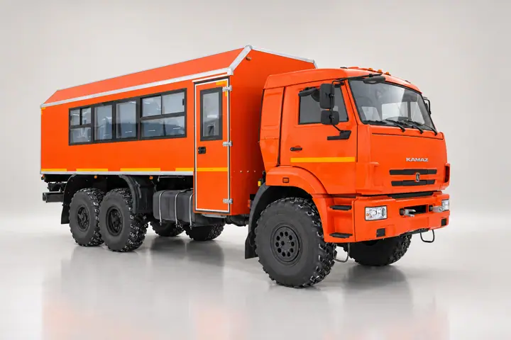 Вахтовый автобус с грузовым отсеком КАМАЗ 43118-3027-50, 20 мест (ЖД габарит)