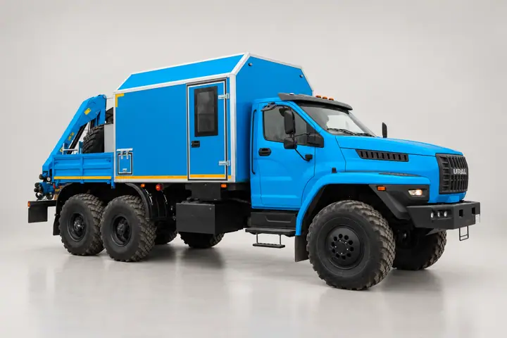 Агрегат для ремонта и обслуживания качалок АРОК УРАЛ NEXT 4320-6952-72(Е5) с КМУ ИМ-50