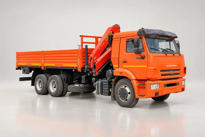 Бортовой автомобиль КАМАЗ 65115 с КМУ Palfinger 15500