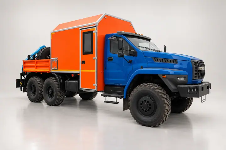 Агрегат для ремонта и обслуживания качалок АРОК УРАЛ NEXT 4320-6952-72(Е5) с КМУ ИМ-55