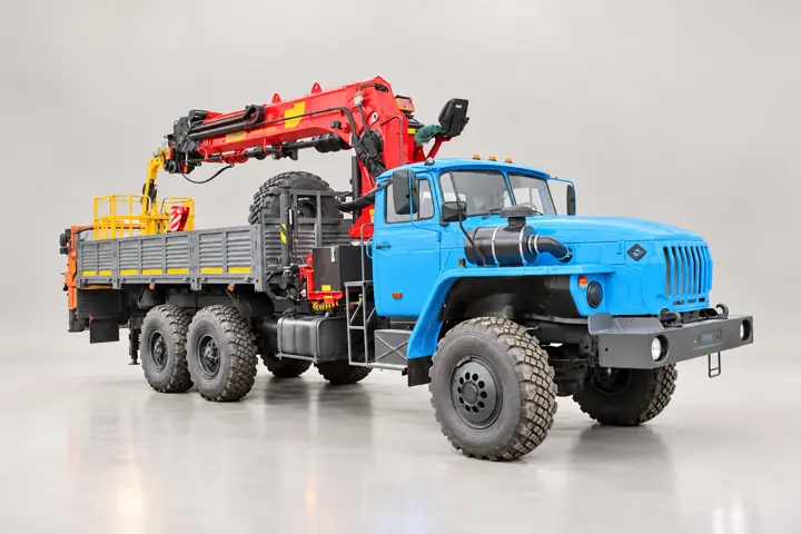 Бортовой автомобиль Урал 4320 (капотный) с КМУ IT-200 (тросовый)