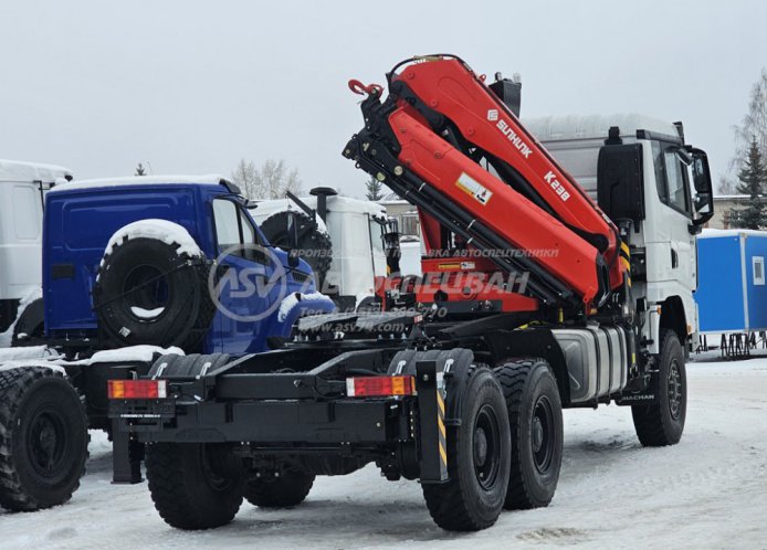 Седельный тягач Shacman X3000 с КМУ Sunhunk 238-4 1