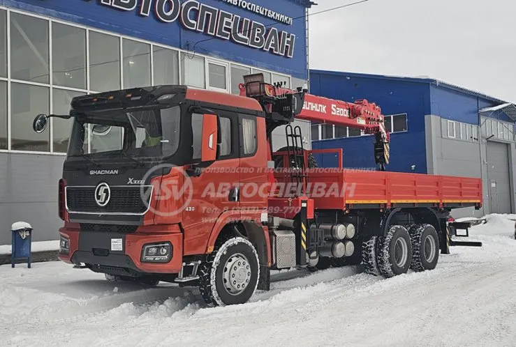 Бортовой автомобиль Shacman X3000 (6х4) с КМУ Sunhunk S-2006 1