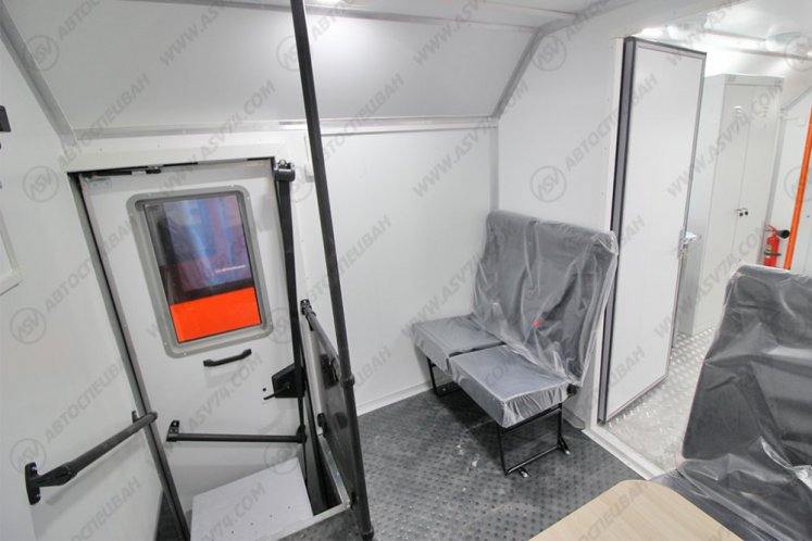 Передвижная мастерская ПАРМ АСВ 7722G4 Урал-NEXT4320-6952-72(Е5)Г38 с отсеком для перевозки людей 9