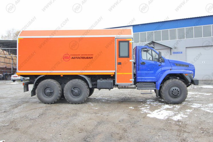 Передвижная мастерская ПАРМ АСВ 7722G4 Урал-NEXT4320-6952-72(Е5)Г38 с отсеком для перевозки людей 3