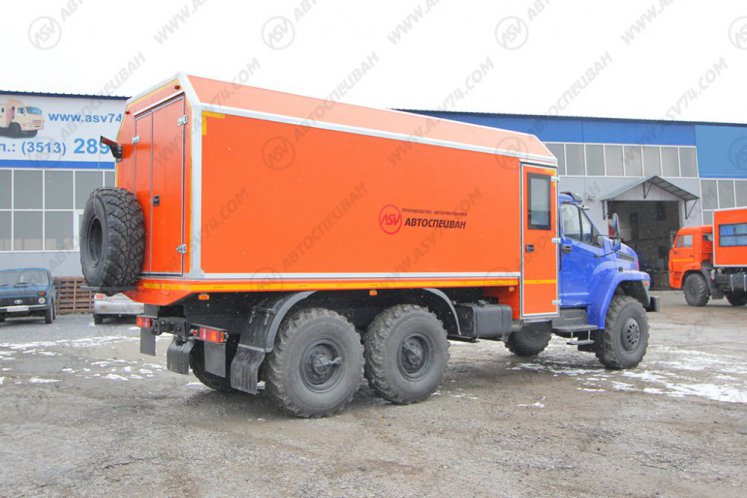Передвижная мастерская ПАРМ АСВ 7722G4 Урал-NEXT4320-6952-72(Е5)Г38 с отсеком для перевозки людей 4