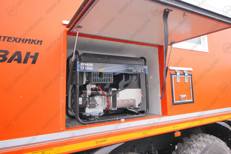 Передвижная мастерская ПАРМ АСВ 7722G4 Урал-NEXT4320-6952-72(Е5)Г38 с отсеком для перевозки людей 7