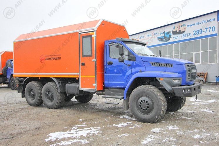 Передвижная мастерская ПАРМ АСВ 7722G4 Урал-NEXT4320-6952-72(Е5)Г38 с отсеком для перевозки людей 0
