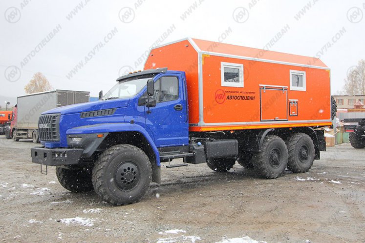 Передвижная мастерская ПАРМ АСВ 7722G4 Урал-NEXT4320-6952-72(Е5)Г38 с отсеком для перевозки людей 1