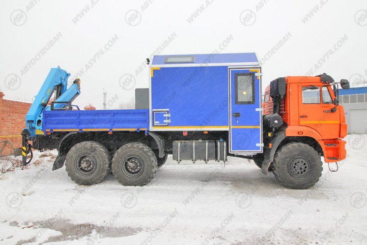 Агрегат для ремонта и обслуживания качалок АРОК КАМАЗ 43118-3027-50 с КМУ ИМ-95 1