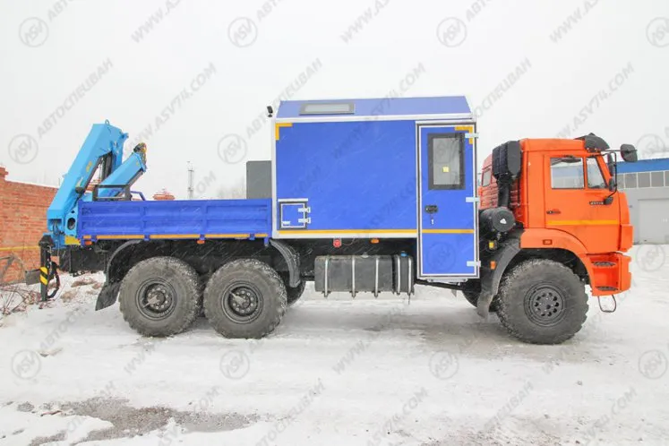 Агрегат для ремонта и обслуживания качалок АРОК КАМАЗ 43118-3027-50 с КМУ ИМ-95 1
