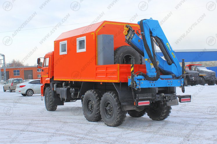 Агрегат ремонта и обслуживания качалок АРОК КАМАЗ 43118 с КМУ ИМ-95 2